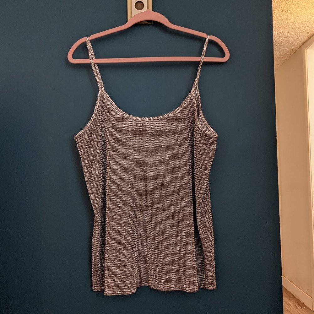 H&M Black/White textured tank